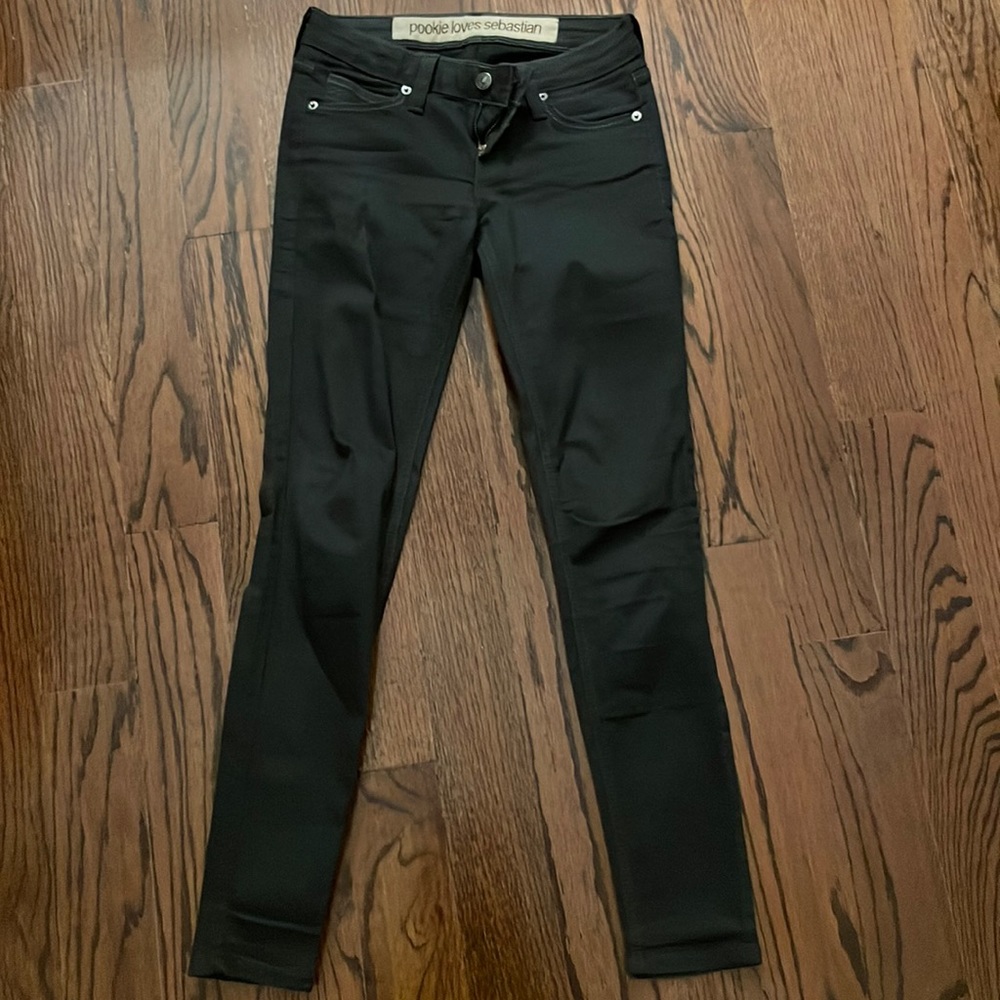 Grey Black skinny jeans